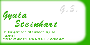 gyula steinhart business card